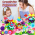 FUNZBO Flower Garden Building Toys for Girls, Toddler Toys for 3-7 Year Olds, Stacking Toys for Outdoor Play