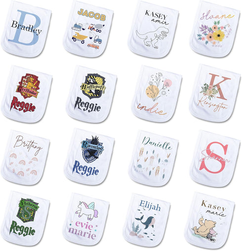 MYETCHEY Personalized Baby Burp Cloth - Unique for Boys & Girls- Burp Cloth for Boys or Girls Newborn Gift