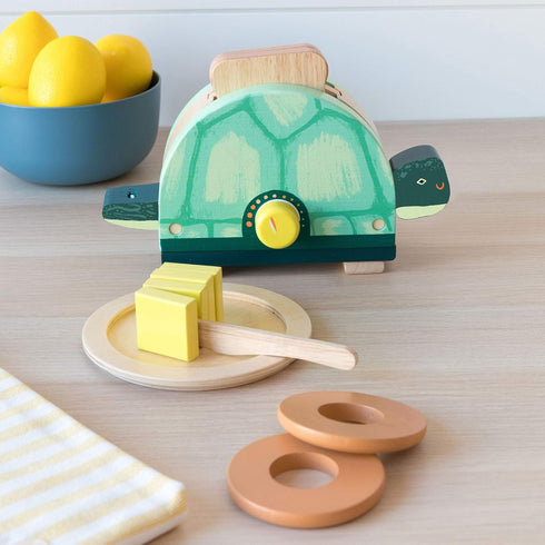 Set Manhattan Toy Toasty Turtle Toddler & Kids Pretend Play Cooking Toy