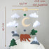 Goukurlsma Woodland Mobile for Crib Bear Baby Mobile for Crib Woodland Crib Mobile for Boys Girls Forest Baby Nursery