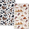 Mindsoft 2 Pcs 24 x 38 in Western Cowboy Infant Crib Sheets Set