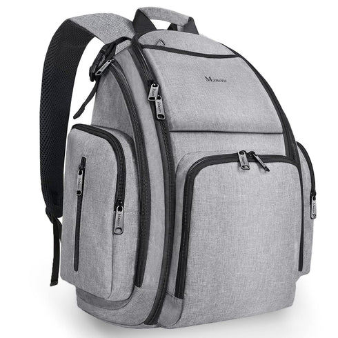 Mancro Diaper Bag Backpack, Large Multifunction Waterproof Travel Baby Changing Bag for