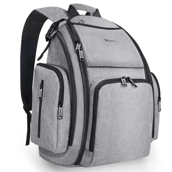 Mancro Diaper Bag Backpack, Large Multifunction Waterproof Travel Baby Changing Bag for
