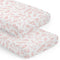 Sweet Jojo Designs Blush Pink and White Boho Floral Leaf Girl Baby
