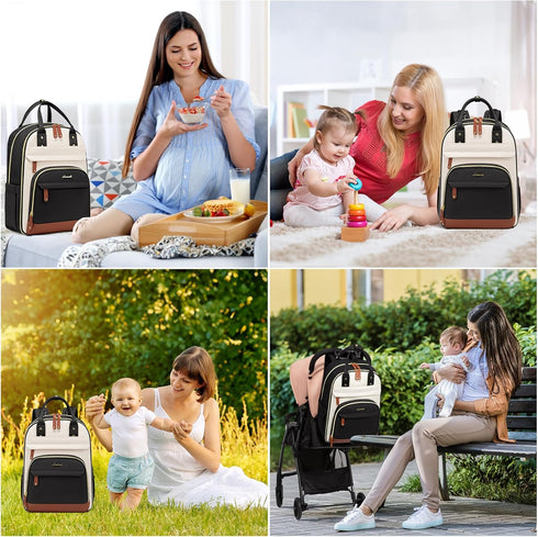 Backpack, Backpack LOVEVOOK Diaper Bag Baby Bag with Changing Pad, Large Diaper Boy Girl, Waterproof Baby Registry Bag