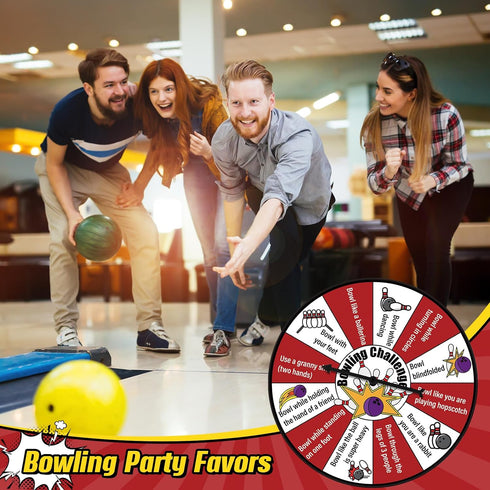 Bowling Challenge Game Spinner for Mini Party Favors and Birthday Supplies for Boys and Girls