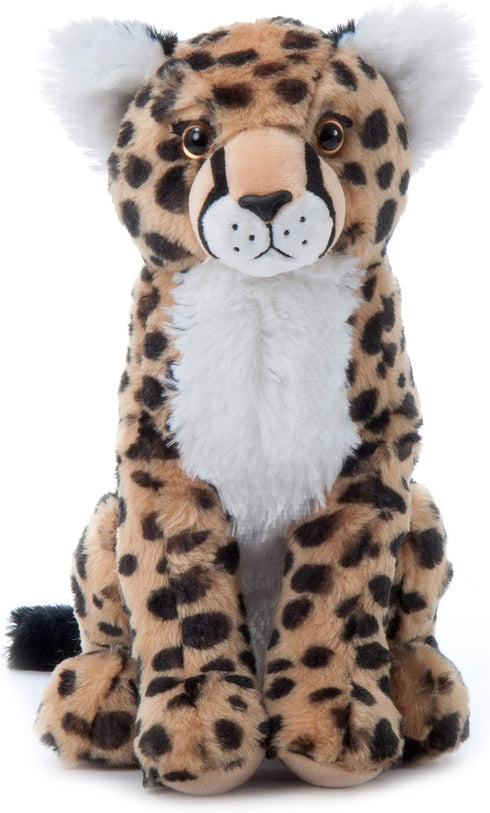 12 inches The Petting Zoo Cheetah Stuffed Animal, Gifts for Kids, Wild Onez Zoo Animals, Cheetah Plush Toy