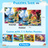 100 4 5-8 4-6 6-8 8-10 4-Pack Piece Puzzles - Themed Landscapes Large Piece Puzzles for Senior Adults Kids Puzzle Ages