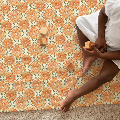 Summer 60x80 Cute Orange Sweet Baby Blankets for Girl Boy Orange Cream Party Swaddle Blankets Tropical Fruits Soft