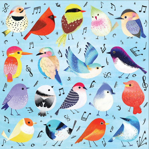 Mudpuppy Songbirds 500 Piece Family Jigsaw Puzzle, Illustrated with Colorful Birds and Music Notes
