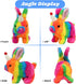 Hopearl Interactive Electronic Hopping Rabbit Toy with Hat, Plush Bunny with Sounds and Movements, 7'' Rainbow Gift for