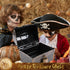 Lingway Toys Kids Pirate Treasure Chest, Teacher's Favorite Storage Box with 2 Sets of Locks and Keys (Vintage Bronze)