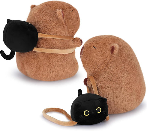 Backpack 9.1 Achwishap Capybara Plush,Capybara Stuffed Animal Cute Plushies,Capybara Plush Toys,Kawaii Plushie Stuffed