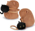 Backpack 9.1 Achwishap Capybara Plush,Capybara Stuffed Animal Cute Plushies,Capybara Plush Toys,Kawaii Plushie Stuffed