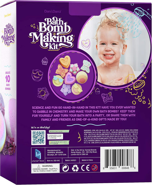 Bath Bomb Making Kit for Kids, Crafts Science Project for Age 6-12, Easter Gift for Girls and Boys
