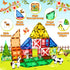 105 3+ 3 4 5 6 7 8+ PCS Magnetic Tiles with Farm Animals, Magnetic Blocks Building Toys for Year Old Toddler
