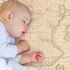 Glenna Jean Explore Baby Fitted Crib Sheet with Map Print, Adventure Explore Travel Theme Soft Infant Bedding Fits