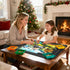 LOTMOFUN 1000 6 Puzzle Board for Pieces with Angle Adjustable Stand, Patented Lightweight Felt Jigsaw Puzzle Board