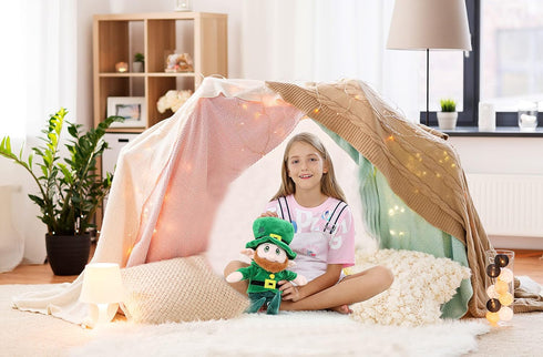 illuOKey 16 Inches Leprechaun Plush Doll Toy for Kids, St Patricks Day Decorations