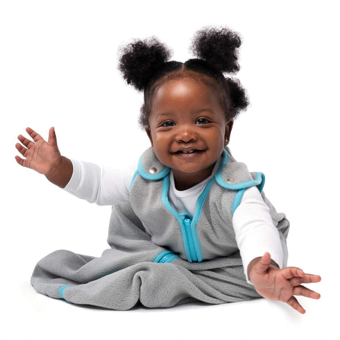 Sleep Nest Fleece Baby Sleeping Bag by baby deedee, Gray, 6-18 Month