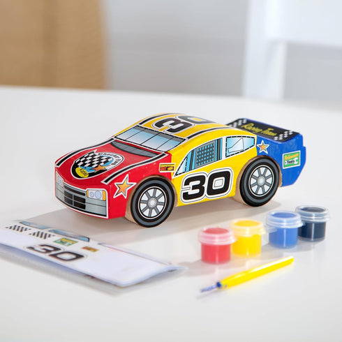 Melissa & Doug Decorate-Your-Own Wooden Race Car Craft Kit