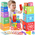 DICROON 3+ 1-10 Wooden Number Building Blocks & Stacking Toys for Toddlers Years Old, Digital Building Blocks, Digital