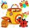 Thremhoo Baby Toys 6-12 Months - Soft Beehive with 5 Stuffed Animals,