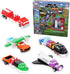 Popular Playthings Magnetic Vehicles for Toddlers 1-3, Mini Mix or Match Car