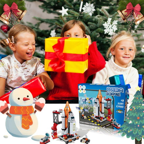 Space Rocket STEM Project Toy for Boys Age 7-13, Building Block for Kids Age 8-12, Science Kits for Christmas Birthday