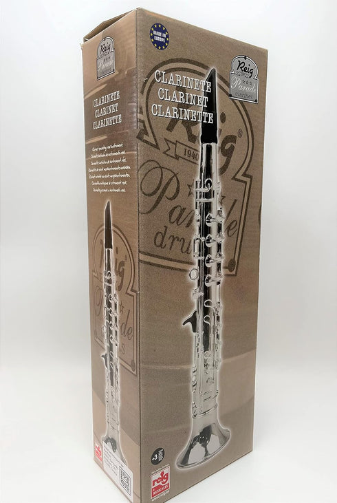 3+ My First Toy Clarinet for Kids in Silver Finish with Standard Keys is a Great Learning Kid Toy Instrument