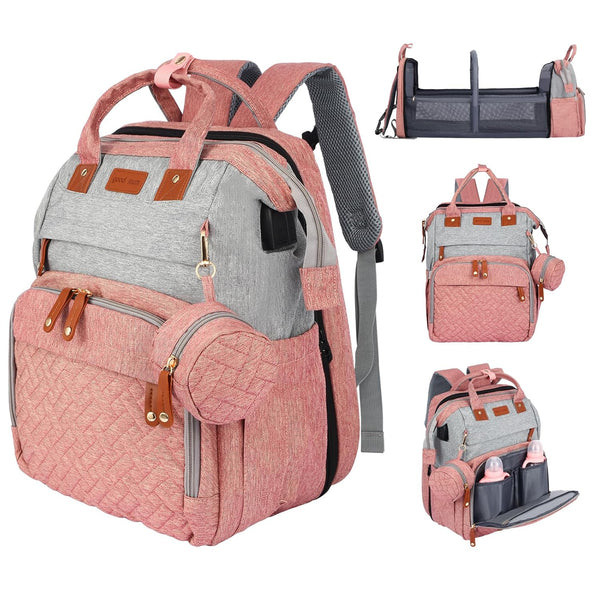 JOYCE Diaper Bag Backpack, with Changing Table Backpack, 900D Oxford Cloth, Large