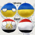 6PC Countryballs Plushies, Soft & Educational National Character Toys, Your Collection of Countryball and Polandball