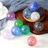 Glitter Red D100 Single 100 Sided Dice with Velvet Pouch (Glitter Red with White Number) by DNDND