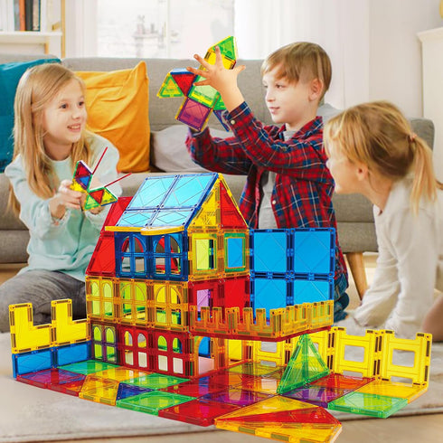 Magnetic Blocks - Magnetic Toys for Toddlers, Kids Building Blocks, Preschool Magnet Set, 70 Pieces