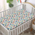 Girls,28 x52,Multicolor Race Car Themed Fitted Crib Sheet,Standard Crib Mattress Fitted Sheet Soft Polyester Toddler