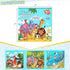 LovesTown Magnetic Travel Puzzles Book, Animal Wooden Magnetic Puzzles for Toddlers Learning Magnetic Puzzles for Road Trip