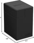 Ultimate Guard Flip 'n' Tray 133+ Deck Case for 133 Double-Sleeved TCG Cards + Dice Tray, Black