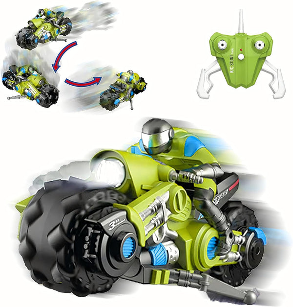 Liberty Imports 2.4Ghz RC Motorcycle Remote Control Stunt Drift Bike Racing Vehicle