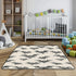 KICPOAY 50 50 Baby Play Mat Halloween Scary Bat x Playpen Mats for Floor Play Gym Crawling Mat Non-Slip Cushioned Baby