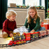 Novaluki Set 3 4 5 6 7 8 Electric Train for Kids, Christmas Train Toys with Smoke, Light and Sound, DIY Building Train