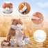 5 Set 14 Inch Mommy 4 Deekin Pcs Hamster Stuffed Animal Hamster with Cuddly Plush Babies in Belly Cute Plush Toys Gifts