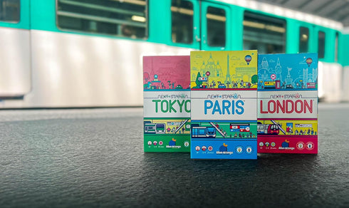 Next Station Paris Board Game - Family or Adult Strategy Flip and Write Game for 1 to 4 Players