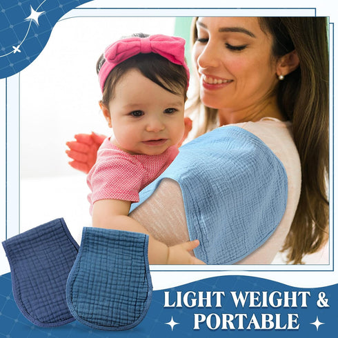 8 Pack 20 10 Inch Frienda Muslin Burp Cloths for Baby Large x Cotton Burp Rags for Spit up Drool Absorbent Soft