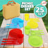 25 Set Playset, 3+ Kids Picnic Basket Toy Dishes, Piece Plastic Tea Party - Colored Pretend Play Dishes Toddlers