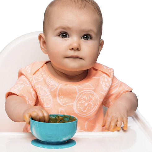 ChooMee Silicone Suction Bowls | Extra Strong Suction Firm Bowl | Ideal for Infant Toddler Baby Led Feeding 2 CT