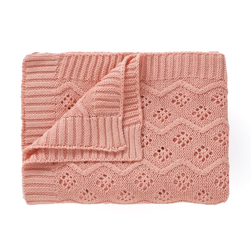 mimixiong Baby Blanket Knit Cellular Cotton Swaddle Soft Baby Blanket for Boys