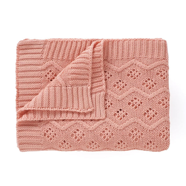 mimixiong Baby Blanket Knit Cellular Cotton Swaddle Soft Baby Blanket for Boys