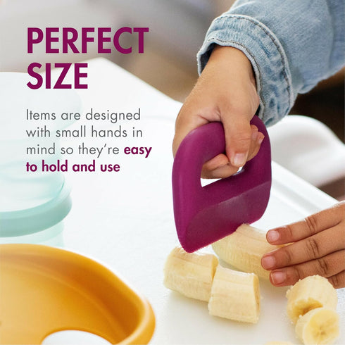 Set 5 3+ Boon Intro Toddler Food Prep - Kids' Kitchen Tools - Unique Toddler Kitchen Accessories Includes Spatula, Egg