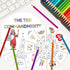 Commandments 24 Sets 10 Commandments COcnny Ten Coloring Craft - Color Your Own Religious Art Wheel Kit for Kids, DIY