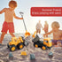 (31 IOKUKI Long Shovel Sand Beach Toys with Big Excavator Toy, Dump Truck Toy, Construction Toys, Sand Castle Toys